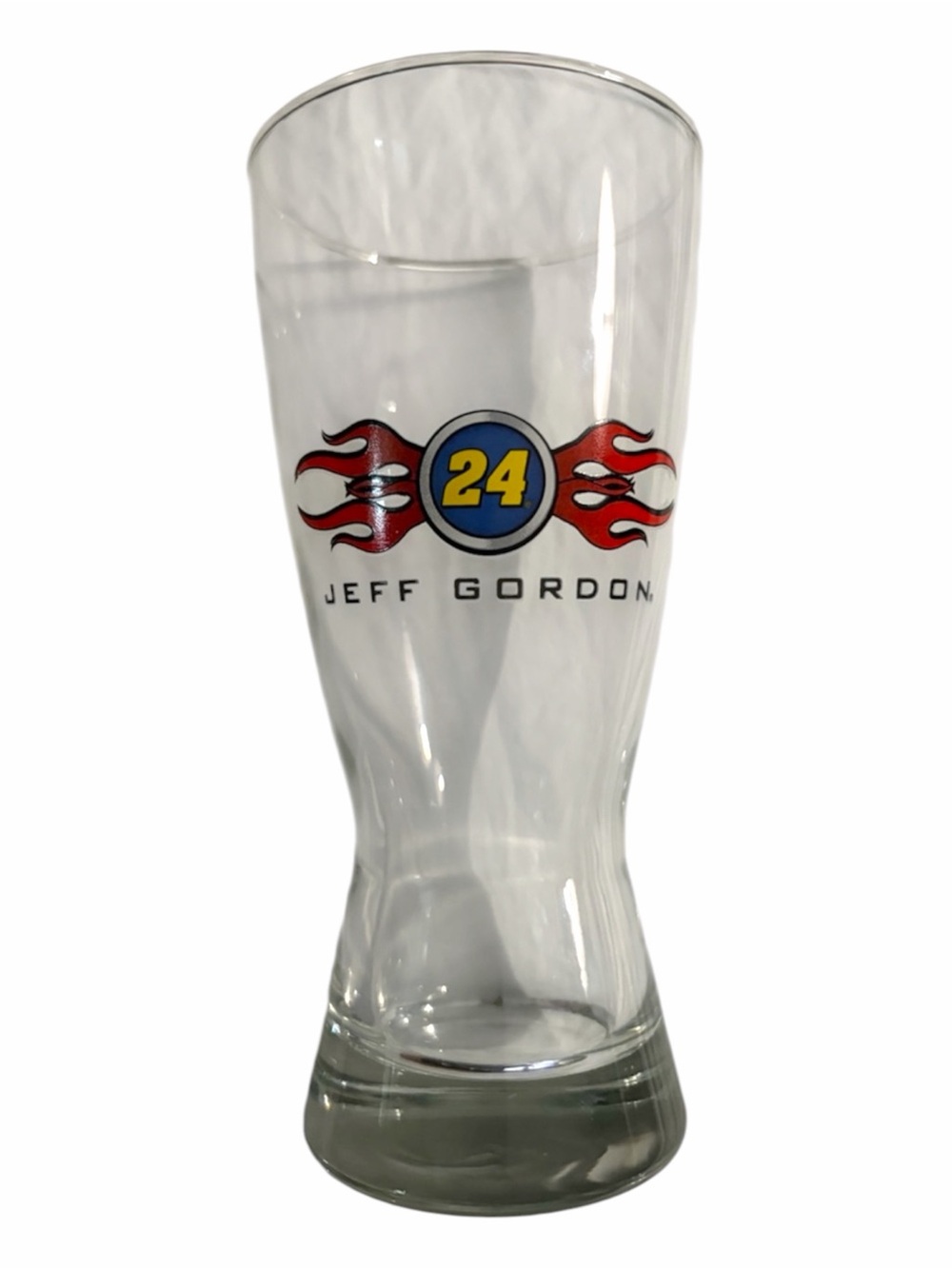 Jeff Gordon 24 Flame Logo Pilsner Glass - Clear